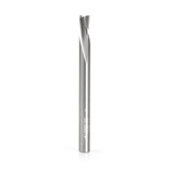 Amana Tool 51730 Solid Carbide Spiral Finisher 1/4 Dia x 3/8 Cut Height x 1/4 Shank x 3 Inch Long Down-Cut Router Bit, Leaves an Extra High Surface Finish