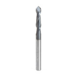 Amana Tool 51650 CNC Solid Carbide 90 Deg V Spiral with AlTiN Coating for Steel & Stainless Steel 1/8 D x 1/2 CH x 1/8 SHK x 1-1/2 Inch Long Up-Cut Drill/Router Bit/End Mill