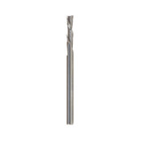 Amana Tool 46227 SC Fresa en espiral de 1/8 D x 1/2 CH x 1/8 SHK x 2 pulgadas de largo y 2 canales de corte descendente