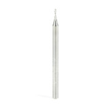 Amana Tool 46231 SC Punta en espiral de 3/64 de diámetro x 1/8 de altura de corte x 1/8 de vástago x 2 pulgadas de largo y 2 canales de corte descendente para fresadora