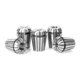 Amana Tool CO-ER25 5-Stück Hochpräzisions-CNC 1/8, 3/16, 1/4, 3/8 & 1/2 Zoll D x 34mm lange Federspannzange Sammlung für ER25 Mutter