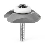 Amana Tool 57159 Fresa Bisel 50 Deg Angle x 1-55/64 D x 3/8 Cut Depth x 1/4 Inch SHK Router Bit for Wilsonart HD Laminate Sinks