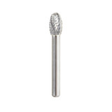 Amana Tool BURS-174 Ovale Form SC Kopf 3/8 D x 5/8 CH x 1/4 SHK x 2-3/8 Zoll lang Doppelschnitt SE Fräsbohrer