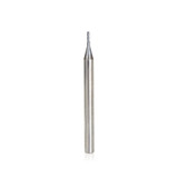 Amana Tool 51724 Mini SC Spiral for Steel, Stainless Steel & Composites, AlTiN Coated 0.035 D x 0.105 CH x 1/8 SHK x 1-1/2 Inch Long Up-Cut 4-Flute Square End Router Bit/End Mill