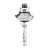 Amana Tool 49150 Matching Corner Round/Cove 1/4 R x 1-1/8 D x 17/32 CH x 1/4 Inch SHK w/ Double Ball Bearing Router Bit