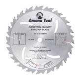 Amana Tool RB1020 Hartmetall bestückt Euro Rip mit Kühlschlitzen 10 Zoll D x 20T FT, 18 Grad, 5/8 Bohrung, Kreissägeblatt