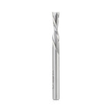 Amana Tool HSS1655 Fresa espiral de aluminio de doble filo de corte descendente 1/4 D x 1 CH x 1/4 pulgadas SHK