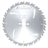 Amana Tool RB1224-30 Hoja de sierra circular de metal duro con ranuras de refrigeración de 12 pulgadas de profundidad x 24 pulgadas de largo, 18 grados, 30 mm de diámetro interior