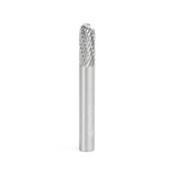 Amana Tool BURS-120 Radius Cylinder SC 1/4 D x 5/8 CH x 1/4 SHK x 2 Inch Long Double Cut SC Burr Bit