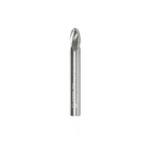 Amana Tool 46381 SC Punta de bola en espiral de corte ascendente 3/16 R x 3/8 D x 1-1/8 CH x 3/8 SHK x 3 pulgadas de largo x 2 ranuras para fresadora con acabado de espejo alto