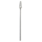 Amana Tool BURS-219 Radius Kegelform SC Kopf 1/2 D x 1-1/8 CH x 1/4 SHK x 7-1/8 Zoll lang Doppelschnitt SL Fräsbohrer