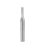 Amana Tool 43530 SC Single O Flute Straight Grind Aluminum Cutting 1/8 D x 1/2 CH x 1/4 SHK x 2 Inch Long Router Bit with Mirror Finish