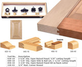 5-Piece Cabinet Making Set - 1/2 Inch Shank