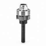 Amana Tool 47400 Carbide Tipped 4 Wing Flush Trim Single Bevel Cutter Assembly 7/8 D x 1/4 CH x 1/4 Inch SHK w/ Lower Ball Bearing Router Bit