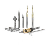 Amana Tool AMS-230 Joos CNC Oberfräsen-Set, 8-teilig, 1/4 Zoll Schaft, Für Holz, Kunststoff & Metall
