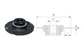 Fresa de ranhurar ajustável de inserção com riscador e porca de anel 8-24mm Kerf