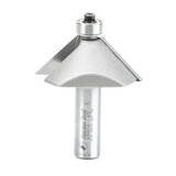 Amana Tool 49404 Carbide Tipped Chamfer 45 Deg x 1-31/32 D x 3/4 CH x 1/2 SHK w/ Lower Ball Bearing Router Bit