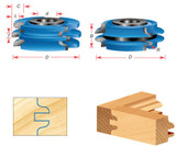 Conjuntos de cortadores de portas de armário Stile & Rail para material de 1 polegada - Ogee