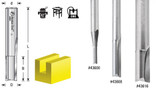 Solid Carbide Double Straight Flute, Plastic Cutting Router Bits