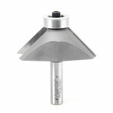 Amana Tool 49405 Carbide Tipped Chamfer 45 Degree x 3 D x 1-1/8 CH x 1/2 Inch SHK w/ Lower Ball Bearing Router Bit
