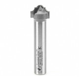 Amana Tool 56112 Carbide Tipped Plunging Classical 9/64 R x 3/4 D x 1/2 CH x 1/2 Inch SHK Router Bit