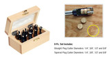 8-Piece Plug Cutter Set in Wooden Box