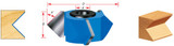 90° V Groove Shaper Cutters