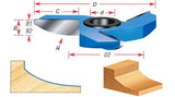 Raised Panel Shaper Cutters for 11/16 Inch Material - Cove