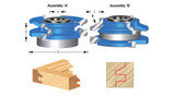 Reversible Stile & Rail Shaper Cutter for 1-Inch Material - Roman Ogee