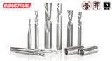 8-Pc CNC Solid Carbide Up-Cut Spiral Router Bit Collection