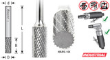 SA Burrs - Cylindrical Shape No End Double Cut Carbide Burr Bits