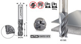 Solid Carbide Spiral CNC Variable Helix Square Bottom End Mills with AlTiN Coating for Stainless Steel, Steel, Titanium, Cast Iron, and Cermet