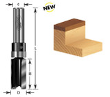 Flush Trim Plunge Template Router Bits w/ Upper Ball Bearing - Economy