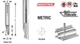 Fresas de corte descendente de carburo sólido en espiral para CNC, para corte de aluminio