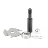 Amana Tool 53402-1 Conjunto do cortador de ranhuras 3 Wing x 1-7/8 Dia x 5/64 Altura de corte x 1/2 Inch Shank Router Bit