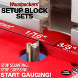 Woodpeckers Setup Blocks 42pc Jumbo Deluxe Set