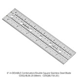 Woodpeckers CDSQ-BL06-20 in-DEXABLE 6 Inch Combo/Doublee Square Blade Only