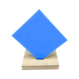 Acrylic - Nearly Opaque Light Blue - 1/4" Thickness, 18" x 32"