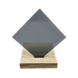 Acrylic - Transparent Smoky Gray - 1/4" Thickness, 12" x 12"