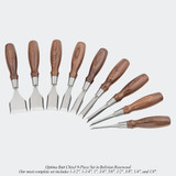 Blue Spruce Toolworks BTC114STSSBRW Butt Chisel, 1-1/4 (1.250), 31.8MM, Ss Ferrule, Standard, Bolivian Rosewood Handle