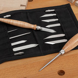 Blue Spruce Toolworks MKFULLSS-CM Marking Knife System Full Set - Curly Maple - Stainless Ferrule