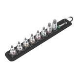 Wera 05003974001 Belt B Imperial 1 Zyklop In-Hex-Plus Bit Socket Set With Holding Function, 3/8 Inch Drive, 8 Pieces