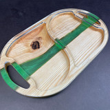 Oval 2 Section Valet Tray Router Template (Clear Acrylic)