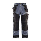 Blaklader X1600 Work Pants - Grey/Black - Waist Size: 44 - Inseam: 30"