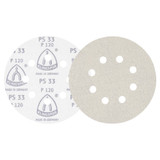KLINGSPOR Hook & Loop Sanding Discs 5" Dia, 8 Hole, 100 Grit, Aluminum Oxide, 100 Pack