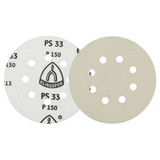 KLINGSPOR PSA Sanding Discs 5" Dia, 8 Hole, 220 Grit, Aluminum Oxide, 50 Pack