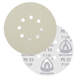 KLINGSPOR Hook & Loop Sanding Discs 6" Dia, 8 Hole, 80 Grit, Aluminum Oxide, 50 Pack