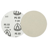 KLINGSPOR PSA Sanding Discs 6" Dia, No Hole, 80 Grit, Aluminum Oxide, 50 Pack