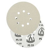 KLINGSPOR PSA Sanding Discs 6" Dia, 8 Hole, 120 Grit, Aluminum Oxide, 50 Pack