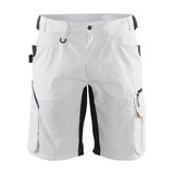 Blaklader Ripstop Shorts - White/Dark Grey - Size: 38